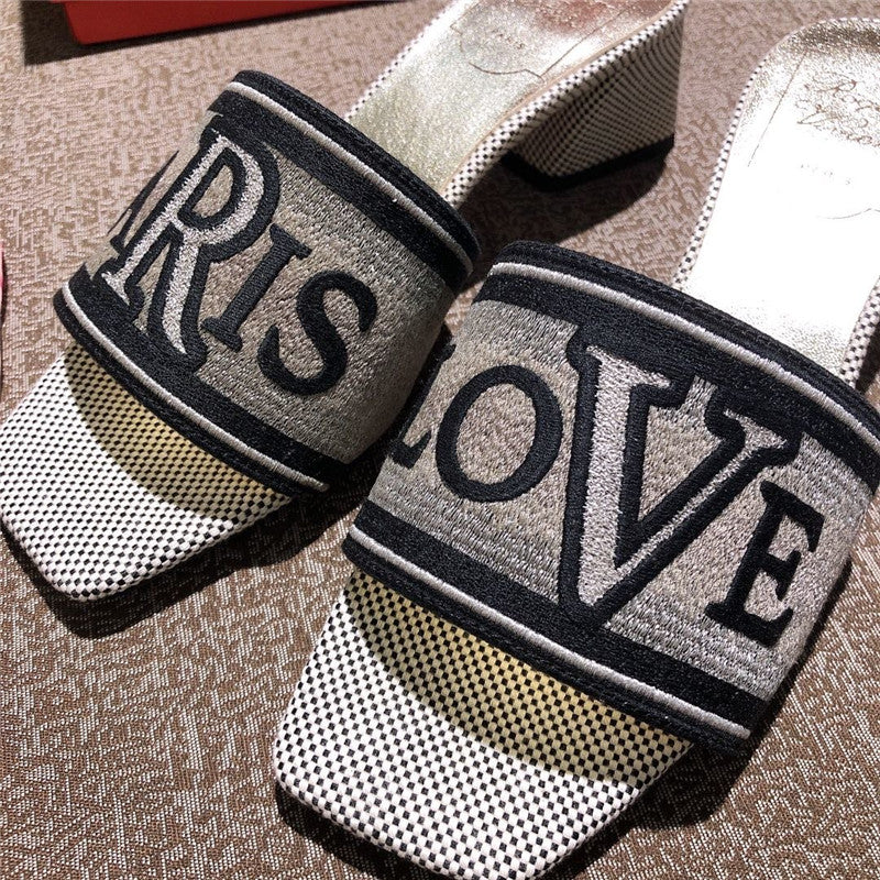 High Quality Luxury Vivier Loves Paris Mules – Style 27860 product detail