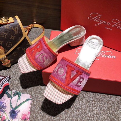High Quality Luxury Vivier Loves Paris Mules