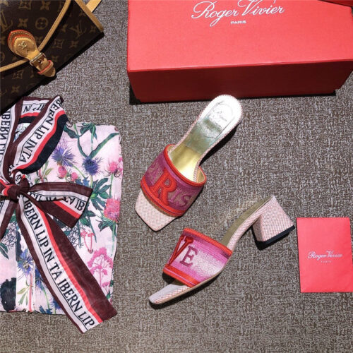 High Quality Luxury Vivier Loves Paris Mules alternate view