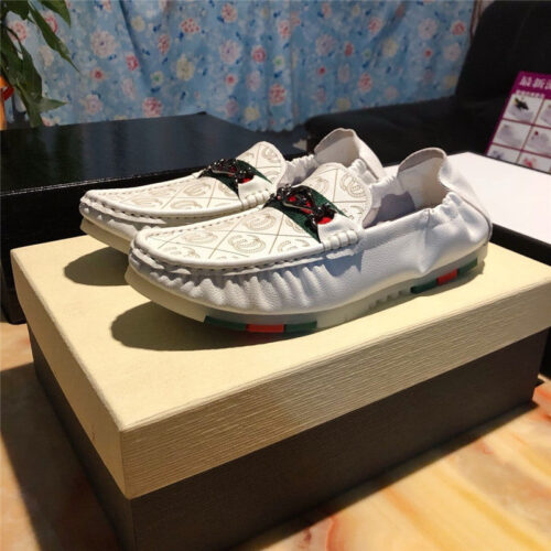 High Quality Luxury Gucci Mens Casual Shoes Sneakers White alternate view