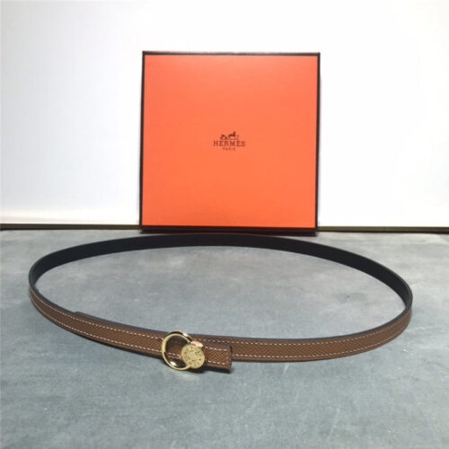 High Quality Luxury Hermes Belt Women Brown alternate view