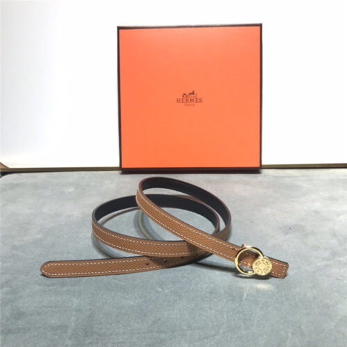 High Quality Luxury Hermes Belt Women Brown