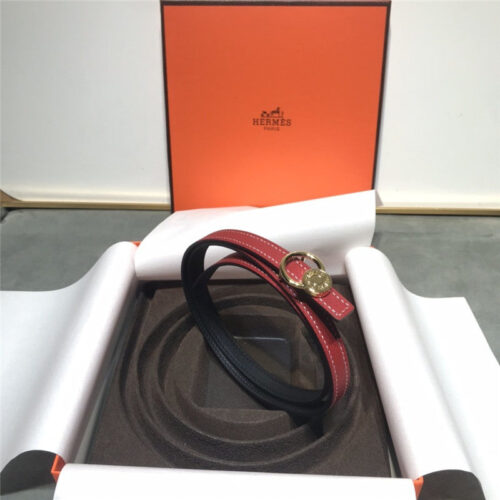 High Quality Luxury Hermes Belt Women Red alternate view