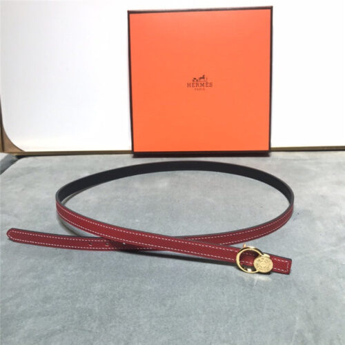 High Quality Luxury Hermes Belt Women Red product detail