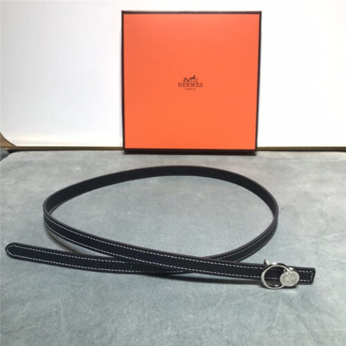 High Quality Luxury Hermes Belt Women Black 13Mm alternate view