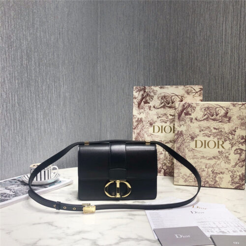 High Quality Luxury Dior 30 Montaigne Bag Black Box