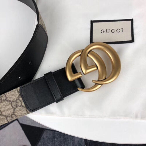 High Quality Luxury Gucci Belt 40Mm With GG Big Buckle product detail