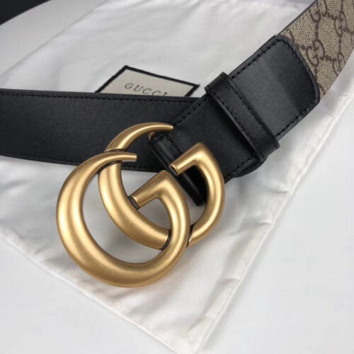 High Quality Luxury Gucci Belt 40Mm With GG Big Buckle product detail