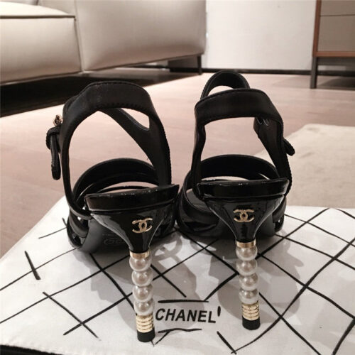 High Quality Luxury Chanel Heels Sandals Women Black product detail