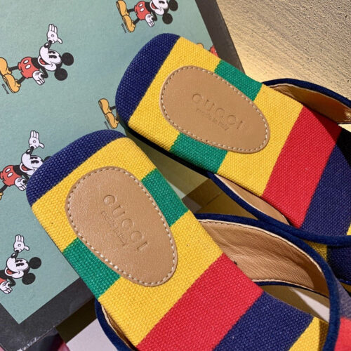 High Quality Luxury Gucci Rainbow Slippers product detail