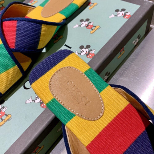 High Quality Luxury Gucci Rainbow Slippers product detail