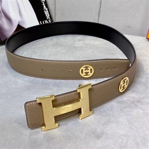 High Quality Luxury Hermes Belt Gold