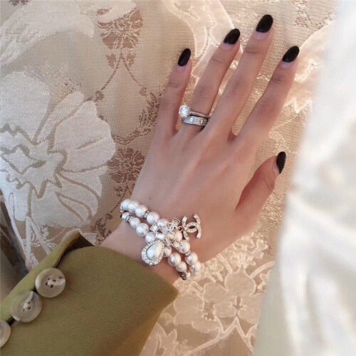 High Quality Luxury Chanel Pearl Bracelet – Style 50313 alternate view