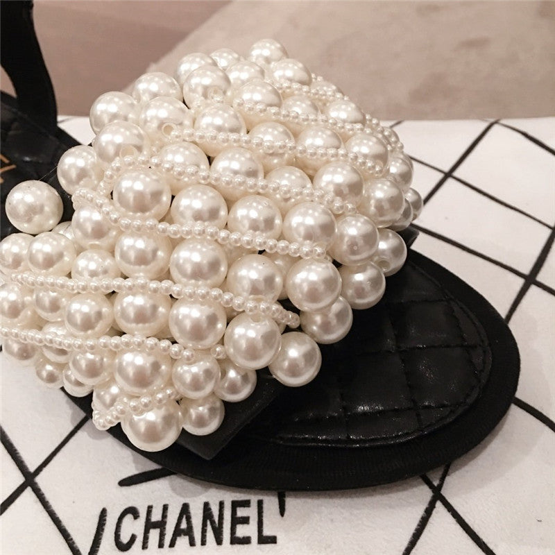 High Quality Luxury Chanel Pearls Sandals product detail