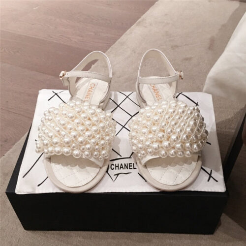 High Quality Luxury Chanel Pearls Sandals White product detail
