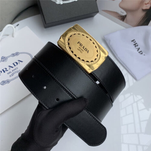 High Quality Luxury Prada 38Mm Belt Mens Gold alternate view