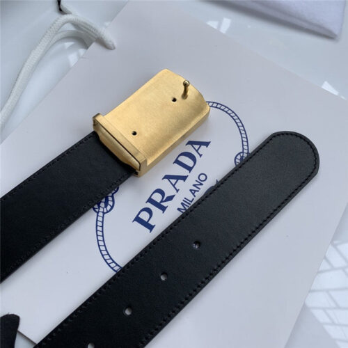 High Quality Luxury Prada 38Mm Belt Mens Gold product detail