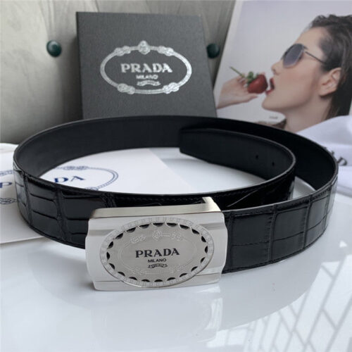 High Quality Luxury Prada 38Mm Belt Men