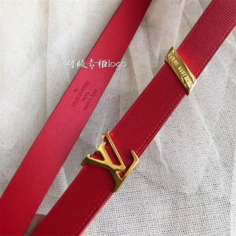 High Quality Luxury LV Initiales 20Mm Belt Women Red product detail