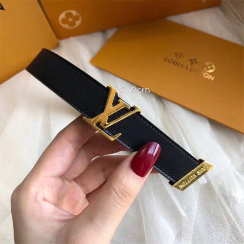 High Quality Luxury LV Initiales 20Mm Belt Women Black product detail