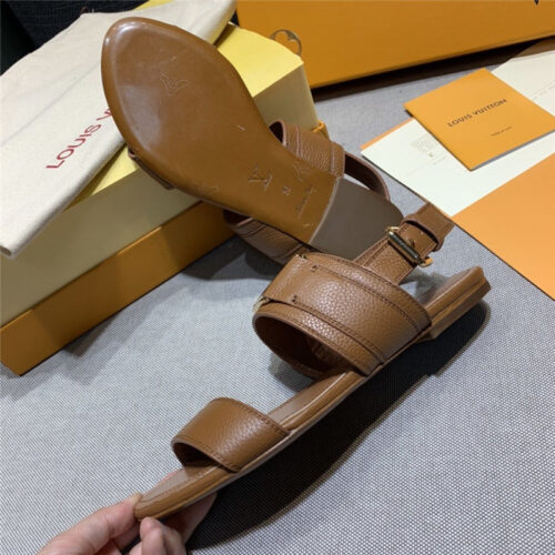 High Quality Luxury LV Sandals Women Brown product detail