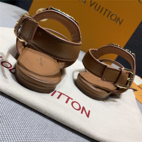 High Quality Luxury LV Sandals Women Brown product detail