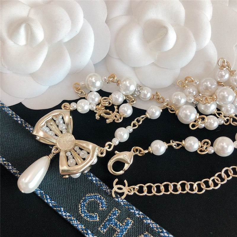High Quality Luxury Chanel Bow Necklace product detail