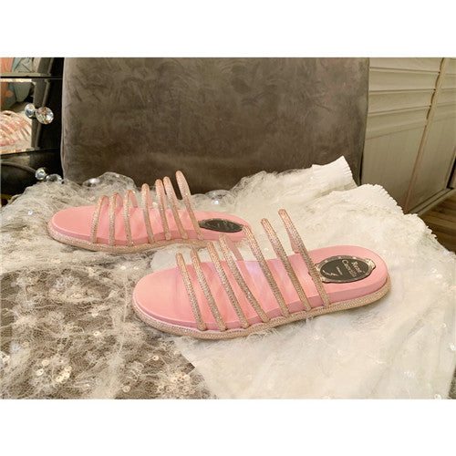 High Quality Luxury Rene Caovilla Rome Slippers Sandals – Style 98438
