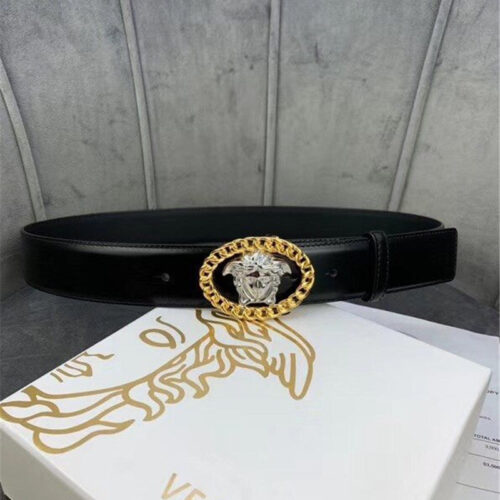 High Quality Luxury Versace Belt Women Medusa