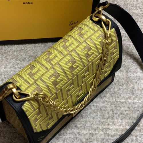 High Quality Luxury Fendi Embroidery FF Bag product detail