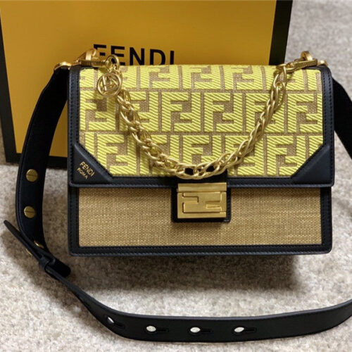 High Quality Luxury Fendi Embroidery FF Bag