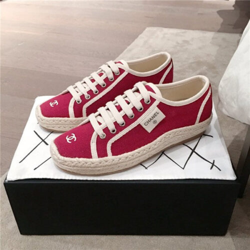 High Quality Luxury Chanel Canvas Shoes Shoes