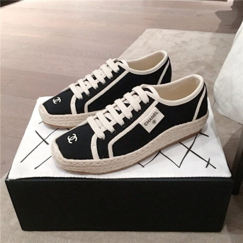 High Quality Luxury Chanel Canvas Shoes Shoes – Style 74086