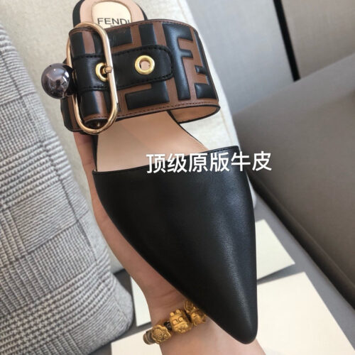 High Quality Luxury Fendi FF Mules Sandals product detail