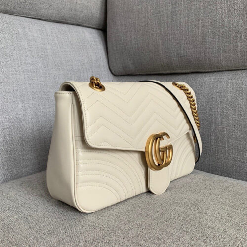 High Quality Luxury GG Marmont Large Shoulder Bag White product detail