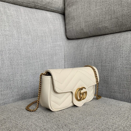 High Quality Luxury GG Marmont Best Quality Mini Bag White alternate view