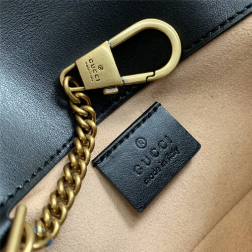 High Quality Luxury GG Marmont Best Quality Mini Bag Black product detail