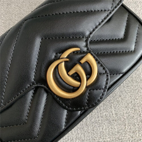 High Quality Luxury GG Marmont Best Quality Mini Bag Black product detail