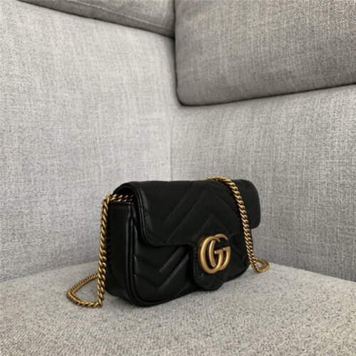 High Quality Luxury GG Marmont Best Quality Mini Bag Black product detail