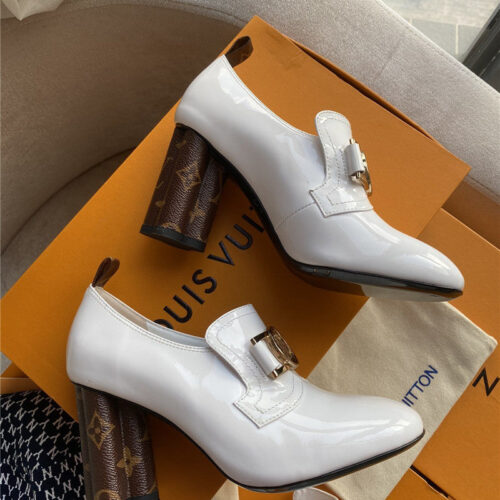 High Quality Luxury LV Ankle Boots Shoes White