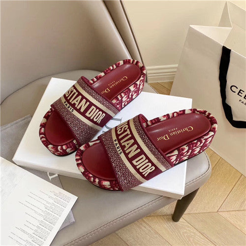 High Quality Luxury Dior Platform Slippers – Style 57510