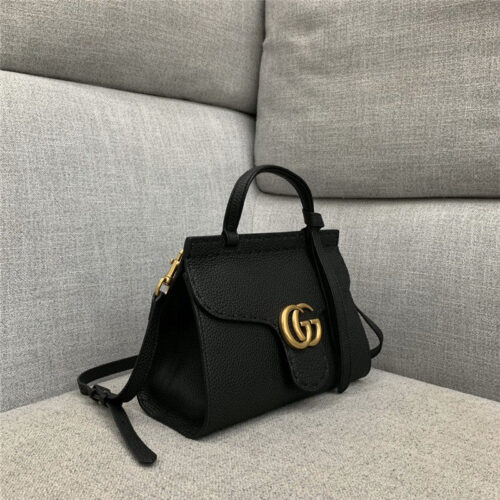 High Quality Luxury GG Marmont Leather Handle Mini Bag alternate view