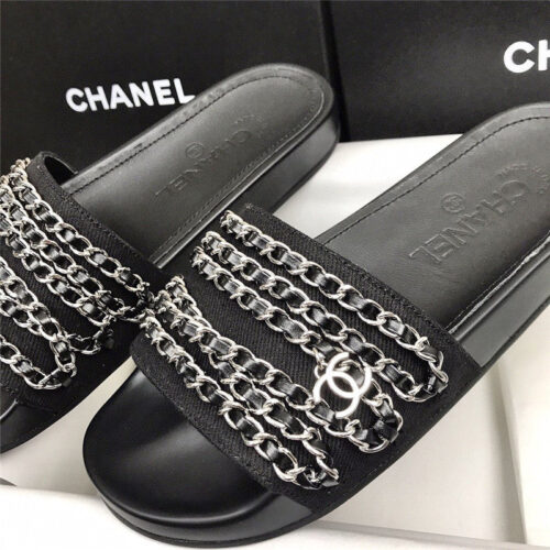 High Quality Luxury Chanel Beach Chain Slippers product detail