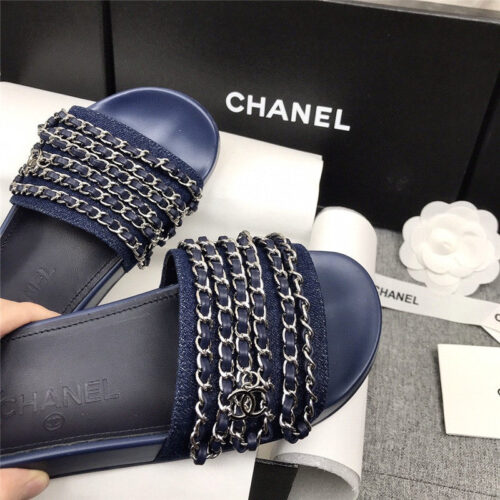 High Quality Luxury Chanel Beach Chain Slippers – Style 49446 product detail