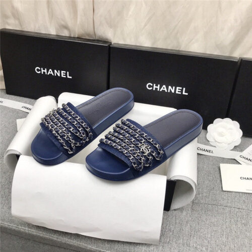 High Quality Luxury Chanel Beach Chain Slippers – Style 49446