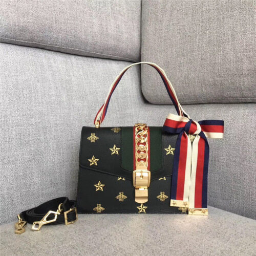 High Quality Luxury Gucci Sylvie Medium Top Handle Bag