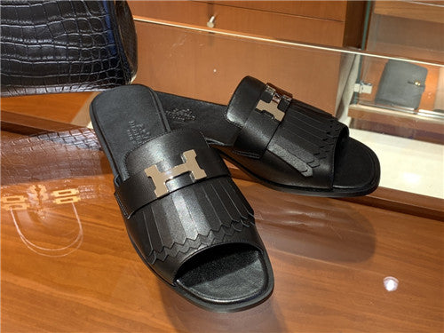 High Quality Luxury Hermes Auteuil Sandals alternate view