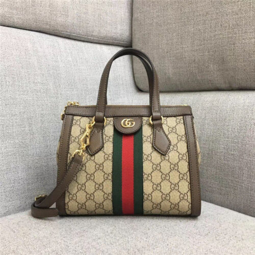 High Quality Luxury Ophidia Small GG Supreme Canvas Tote Bag
