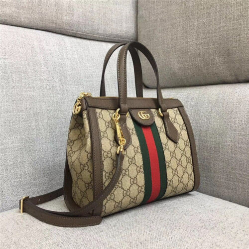 High Quality Luxury Ophidia Small GG Supreme Canvas Tote Bag alternate view