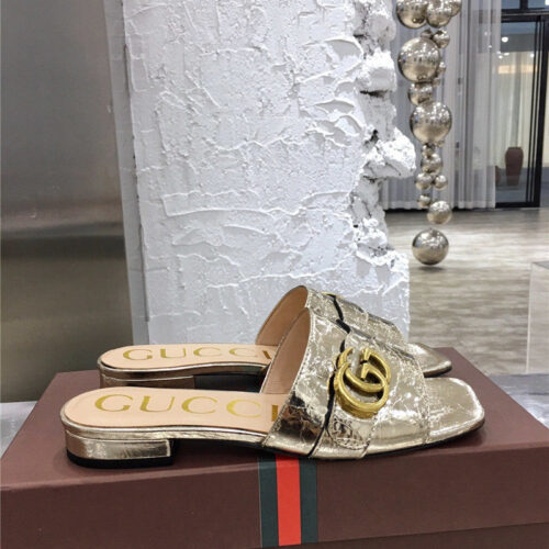 High Quality Luxury Gucci GG Slippers Women